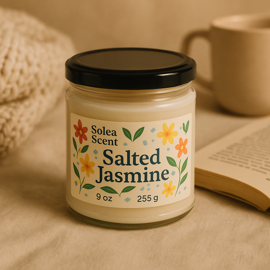 Solea Salted Jasmine Soy Candle