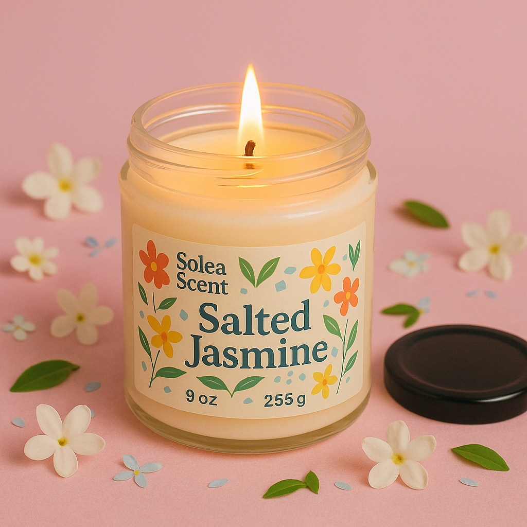 Solea Salted Jasmine Soy Candle