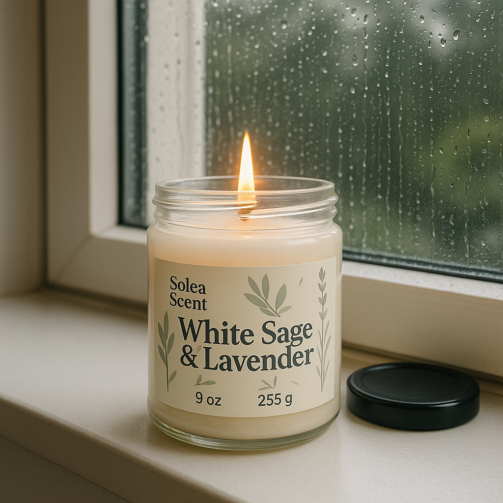 Solea White Sage & Lavender Soy Candle